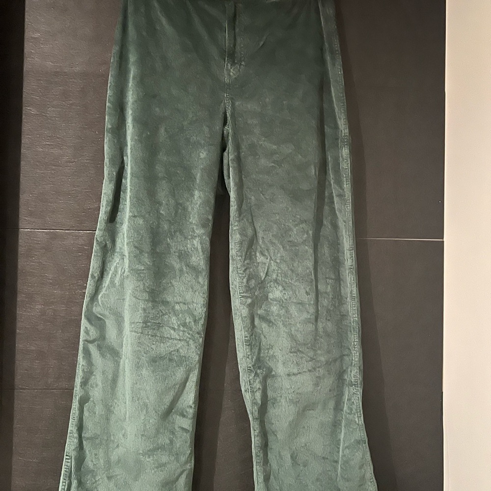 Madewell Green Corduroy Trousers